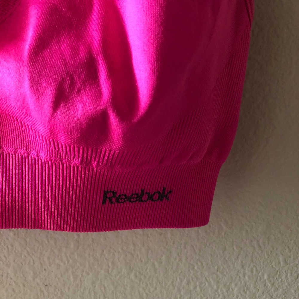 Hot Pink Reebok XXS Sports Bra - Like New - Picture 2 of 4